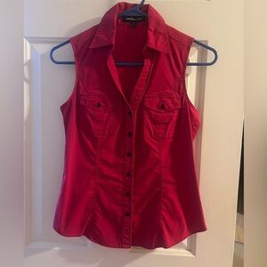 Express button down sleeveless top